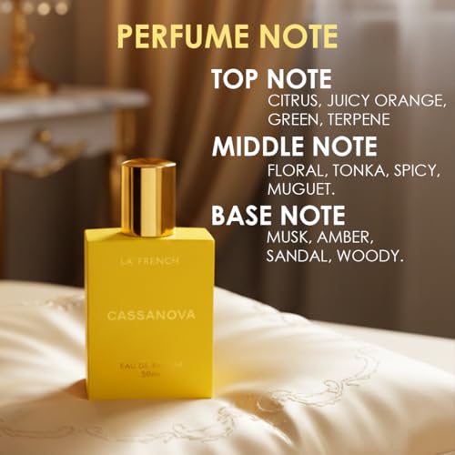 Image of La French Cassanova Unisex Perfume 50ml | Long-Lasting Perfume for Men & Women | Premium Fragrance with Citrus, Floral & Musk Notes | Elegant Perfume for Special Occasions