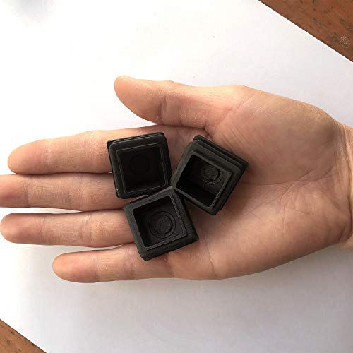 Tapas negras de 25 mm para patas de sillas, ideales para silenciar el comedor y la oficina 5