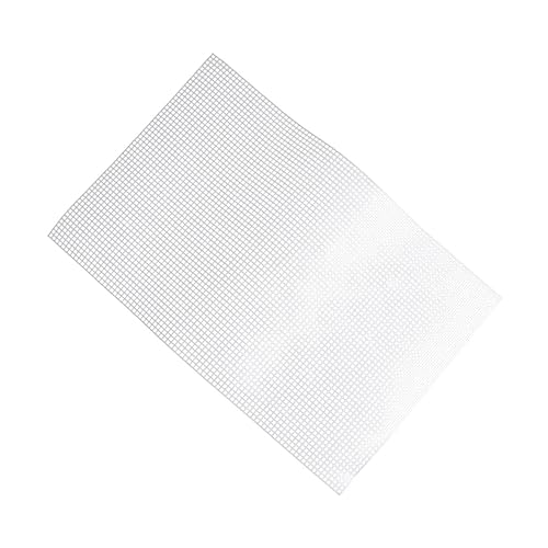 GRADENEVE 10 piezas Malla Plástica Blanca Cortable para Punto de Cruz DIY Rejilla Multiusos para Manualidades y Bolsos de Malla Resistente