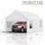 JY QAQA Carport, 10x20 FT Heavy Duty Carport Reinforced Steel Poles with Removable Sidewalls & Doors,Roll-up Windows Car Canopy with Sandbags and All-Season Tarp for Car Boat Truck Motorcycle/White