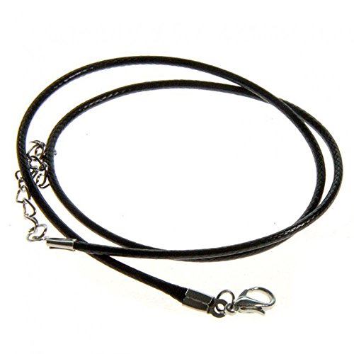 Collana girocollo, 1,5 mm, in cotone cerato, con