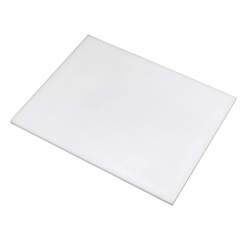 Othmro Hoja de plástico POM blanca de 0.24 x 7.87 x 9.84 pulgadas, 1 unidad, lámina de plástico rígido imprimible y duradero, materiales de