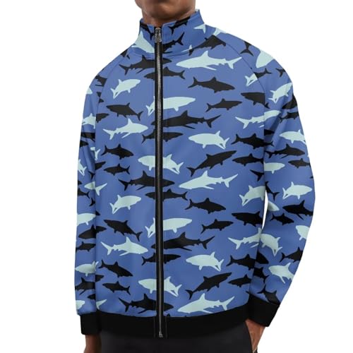 Image of Men's Lightweight Jackets Casual Full Zip Fleece Jacket Men Coats Fashion Long Sleeve Sweatshirt
