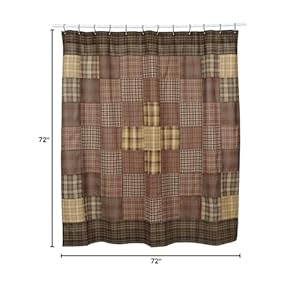 Vhcbrandsprescottrusticbathdecorshowercurtainunlined72x72brown  Urban Country Home Decor Vhc brands prescott rustic bath decor shower curtain unlined 72×72 brown  urban country home decor
