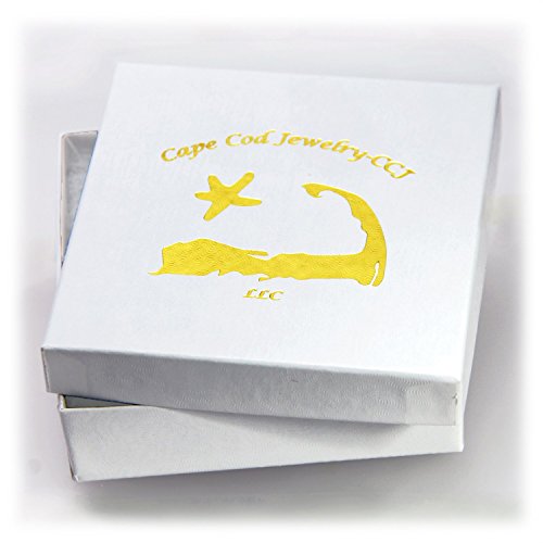 Seahorse Necklace Silver Tone and Aqua Colors - 20 inch chain by Cape Cod Jewelry-CCJ4