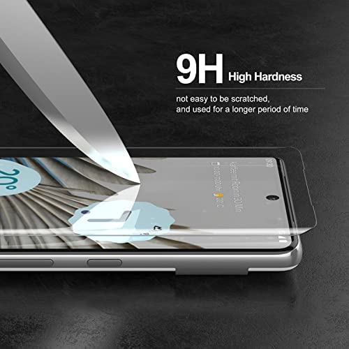 Ddj [3 Pack Ultra-Hd Screen Protector For Google Pixel 7 Pro [Bubble Free] [Fingerprint Support] [Easy Install] Full Tempered Glass Shield With Liquid Dispersion Tech Pixel 7 Pro Screen Guard - 6.7” #TOP2