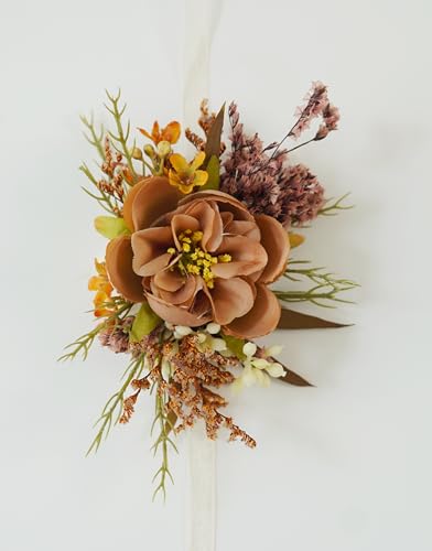 Ramillete y Corsage para Boda, Flores Secas y Seda miniatura 3