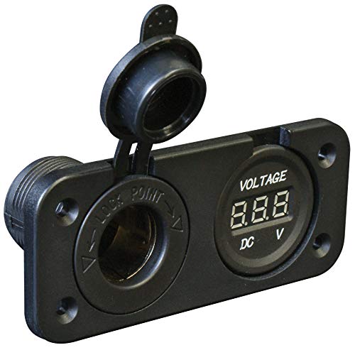 Presa Di Corrente 15A/12V-10A/24V + Voltmetro 5V-30V