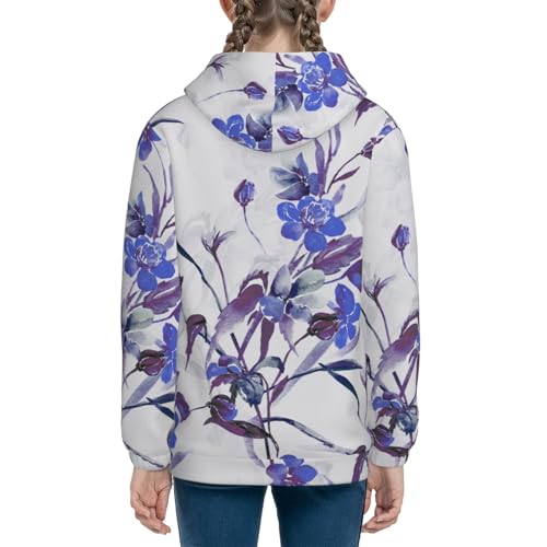 Spring Wildflowers Kids Pullover Hoodies Boys Sweatshirts Girls Athletic Clothes with Pocket4