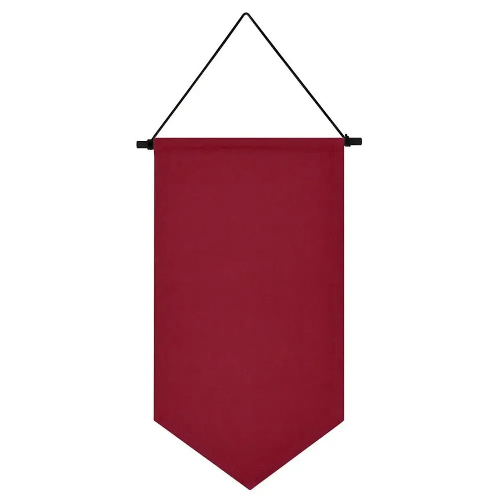 Maryear Wine Red Pin Wall Display 6Pcs Triangle Flag Wall Hanging Canvas Brooch Pin Display Multifunctional Badge Storage Pennant(Wine Red)