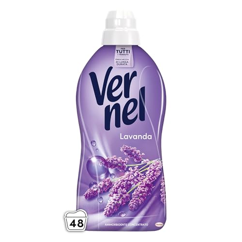 Ammorbidente Concentrato Vernel Lavanda (10 X 48 Lavaggi), Ammorbidente Concentrato Per Tutti I Tessuti, Morbidezza Irresistibile E Freschezza Di Lunga Durata - 2
