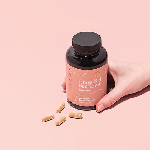 Miniatura 2 de Cápsulas de hígado de res alimentadas con pasto (120 píldoras, 750 mg) de ganado criado en pastos para el bienestar y el apoyo de la fertilidad,