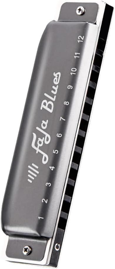 FALA Blues Mouth Organ 12 Hole Blues Professional Harmonica ABS Comb