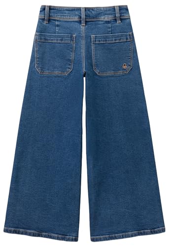 Pantalon bleu Benetton taille 150 cm résistant et élastique