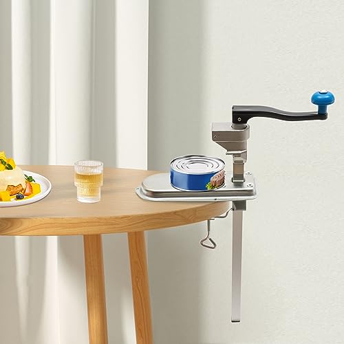 Abrelatas manual de alta resistencia, abridor de latas de acero inoxidable de 23.6 pulgadas para la cocina del hogar, uso comercial, esencial para catering