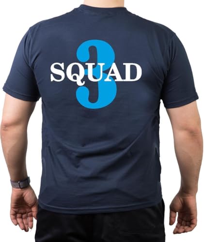 CHICAGO FIRE Dept. Squad 3, blue, old emblem, navy T-Shirt (S)