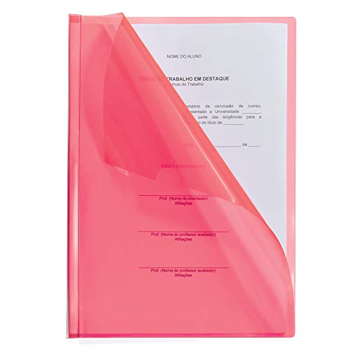 Pasta Canaleta A4, Dac, Pasta Canaleta A4 0822Pp-Vm, Vermelho, 0822Pp-Vm