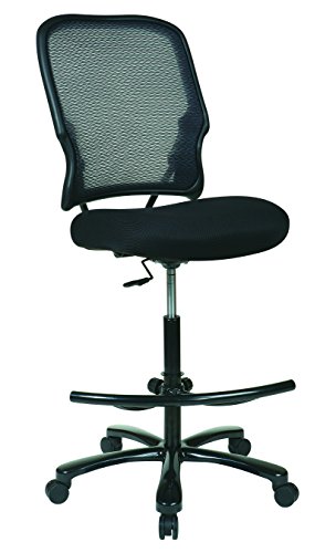With Mesh Seat, Adjustable Footring And Gunmetal Finish Base