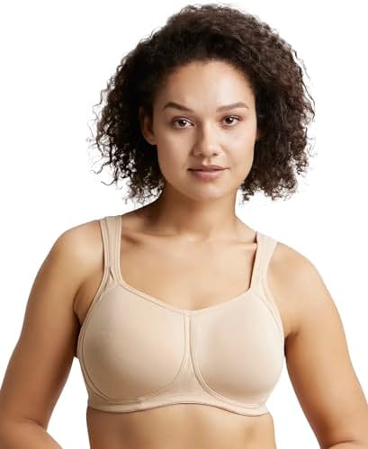Jockey FE78 Women Wirefree Padded Super Combed Cotton Elastane Stretch Full Coverage Plus Size Bra with Broad Cushioned Fabric Strap