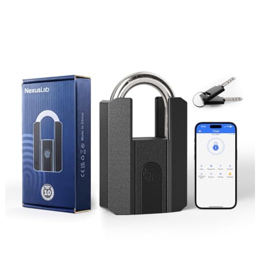 NexusLab Heavy Duty Fingerprint Padlock