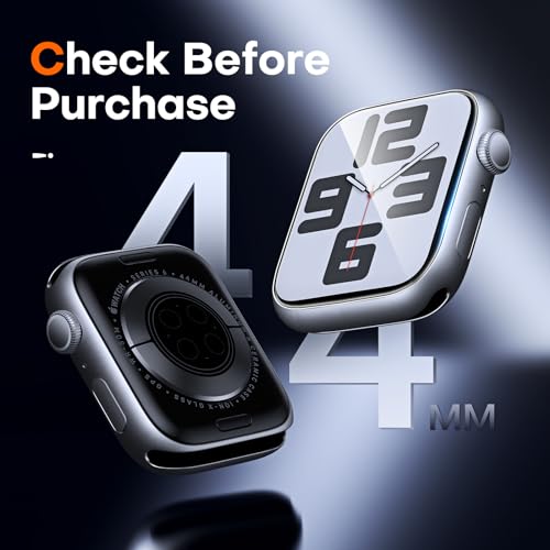 LK [6 Pack] Screen Protector for Apple Watch 44mm Series 4 - Max Coverage Bubble-Free Anti-Scratch iWatch 44mm Flexible TPU Film with Lifetime Replacement Warranty