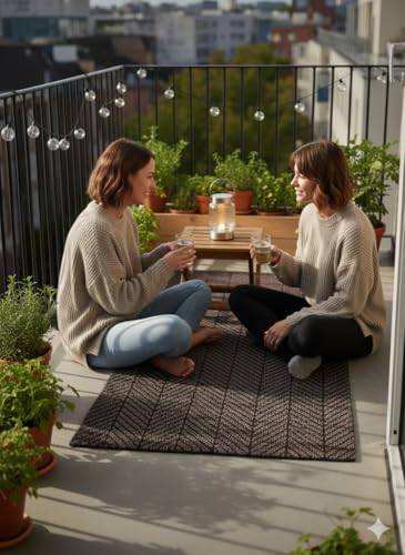 Image of Vivid Anti Slip Door Mat, Floor Mat for Living Room with Anti Slip Backing, Anti Skid Door Mats for Home, Kitchen, Entrance, Hospital, Bathroom Mat [Size 2x4 feet, Color Brown]