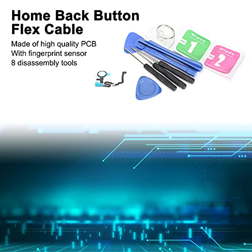 Botão de identificação por impressão digital, conveniente para instalar o cabo do botão Home Back pa