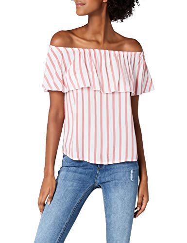 Image of ONLY Women's Rayon Striped Sleeveless Loose Fit Top Pack of 1