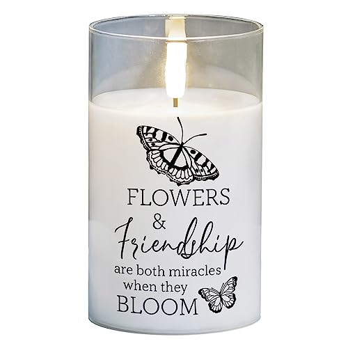 Bougie LED Cottage Garden PGC-05-40WH flamme vacillante 12.7x7.6 cm