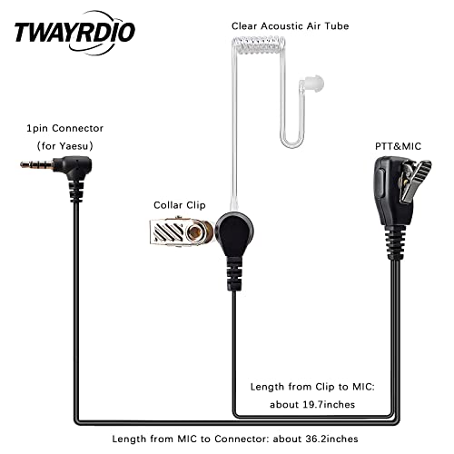 Oreillette acoustique TWAYRDIO pour YAESU VX110 VX150 VX3R FT70DR - 3