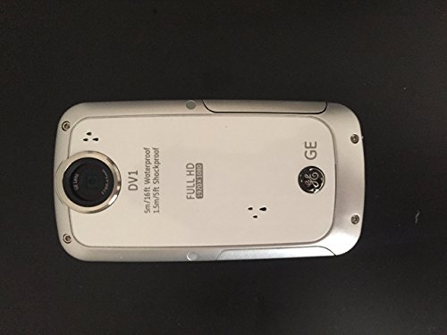 完動品 GE DV1 デジタルHDビデオカメラ ブルー 防水 動作確認済み SD DV1-LG｜GE フルハイビジョン ビデオカメラ DV1 CMOS503万画素