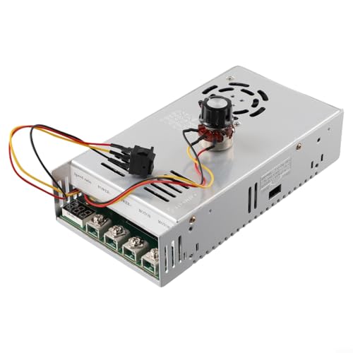 200A DC Motor Speed Controller, 12-48V High Power Governor, Bidirectional Forward Reverse Speed Control Module for DC Brush Motor Reducer, Industrial for PWM Motor Controller