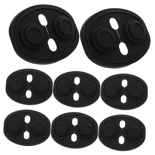 TOBBOMEY 8pcs Silicone Door Latch Lock Cover Car Protection Pad Self Adhesive Silent Automotive Interior Accessory for Vehicle Doors