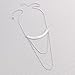 Silpada 'Avant Garde' Curved Bar Drop Necklace in Sterling Silver