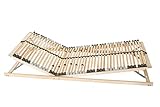 Coemo 7-Zonen Lattenrost Premium 42 Leisten Kopf- und Fußteil verstellbar Härtegradanpassung 80x200 cm