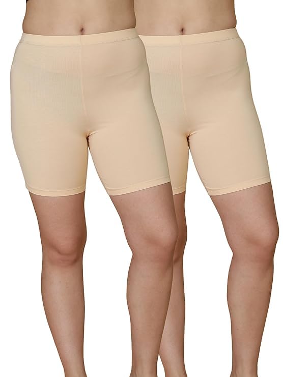 brachy Womens Mid Rise Under Dress Cycling Sports Shorts Pack of 2 (BCA_2079SHORT+2096)-picture-42