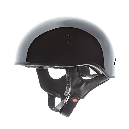 Torc T55 Bk L T55 Spec-Op Half Helmet (Black, Large), L, Gloss Black #TOP25