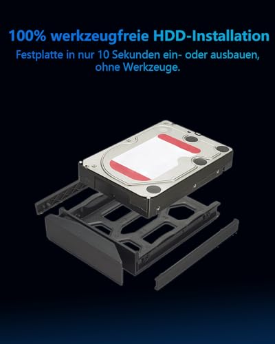 TERRAMASTER F2-425 2-Bay NAS-Speicher – Intel x86 Quad-Core-CPU, 4 GB RAM, 2,5 GbE LAN, Netzwerkgebundener Speicher-Multimedia-Server für Privatanwender (ohne Festplatte)