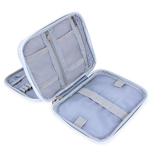 Teamoy Organizer Case for Interchangeable Circular Knitting Needles, Crochet Hooks and Knitting Accessories, Keep All in Place and Easy to Carry, Cats Pink (No Accessories Included)