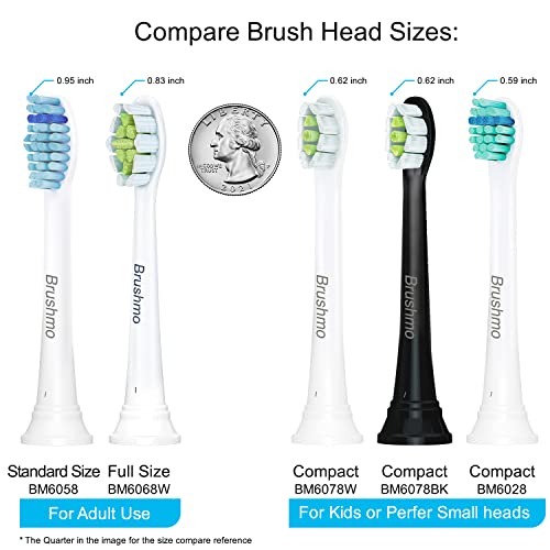 Brushmo Sensitive Replacement Toothbrush Heads Compatible With Sonicare Hx6053, 8 Pack #TOP5