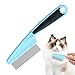 猫コーム、細歯ペットコーム - 長い髪の品種子猫のケア子犬バスタイムブラッシングマッサージ毎日の旅行ホームのためのペットグルーミングツール