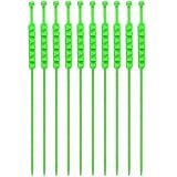 Wedhapy Snow Chains for E-Bike Motorbike 10PCS Tire Zip Ties for Snow Non-slip Tire Chains Universal Wheel Chains for Snow Nylon Ice Breaking Multi-layer Teeth Winter Snow Tire Chains, Green