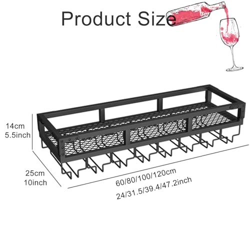 Support de rangement pour présentoir à vin rustique en fer forgé de haute qualité - 6