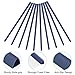 PATIKIL 10mm Binding Bars, 20 Pcs Plastic Binding Bars Slide Grip 70 Sheets Capacity A4 Binding Bars for Report Cover Office Study, Blue