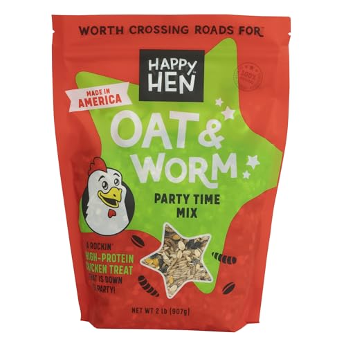 Happy Hen Treats Party Mix Mealworm and Oats, 2-Pound