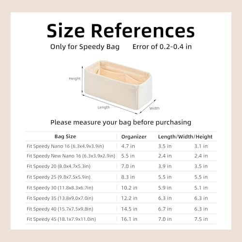 DGAZ Silk Purse Organizer Insert Fits LV Speedy 25/30/35 bags,Silky Smooth Bag Organizer,Luxury Handbag & Tote Shaper - Image 8