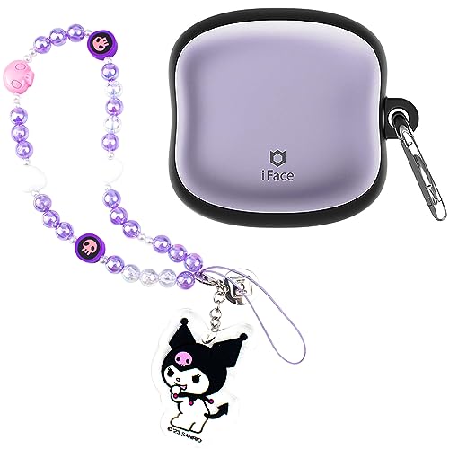 iFace Kuromi Beaded Charm Wrist Strap + First Class Case Compatible with Samsung Galaxy Buds 2 Pro Case (2022) / Galaxy Buds 2 Case/Galaxy Buds Pro Case (2021) / Galaxy Buds Live Case