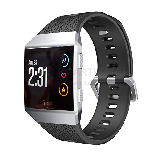 Pulseira de Silicone Preto para Relógio Fitbit Ionic