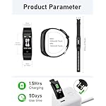 GRV No Bluetooth Pedometer Watch Fitness Tracker No Phone Needed, Step Counter Calories/Sleep Tracker for Walking Running for Men Women Waterproof (Black) - Image 5