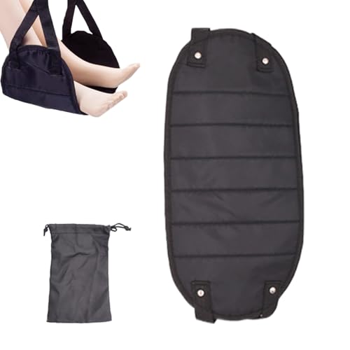 Hogvinnatil Flugzeug-Hängematte, Fußstütze, Flugzeugfußstütze | Flugzeug-Zubehör – tragbare Flugzeug-Reise-Hängematte für Zuhause, Büro, Bus, Reisen, Flugzeug